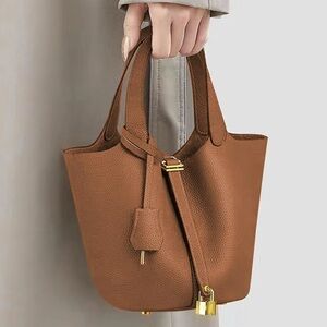 Elegant Light Brown Tote Bag